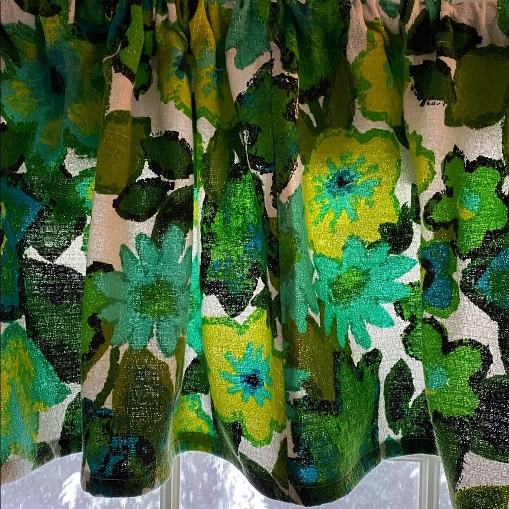 VTG Vibrant Handmade Floral Café Curtains